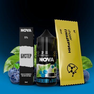 Рідина NOVA Salt Blueberry Basil 30 мл / 30 мг N5053 фото