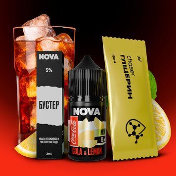 Рідина NOVA Salt Cola Lemon 30 мл / 30 мг N5061 фото