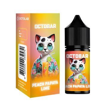 Набір рідини Octobar NFT Peach Papaya Lime (30 мл / 50 мг)